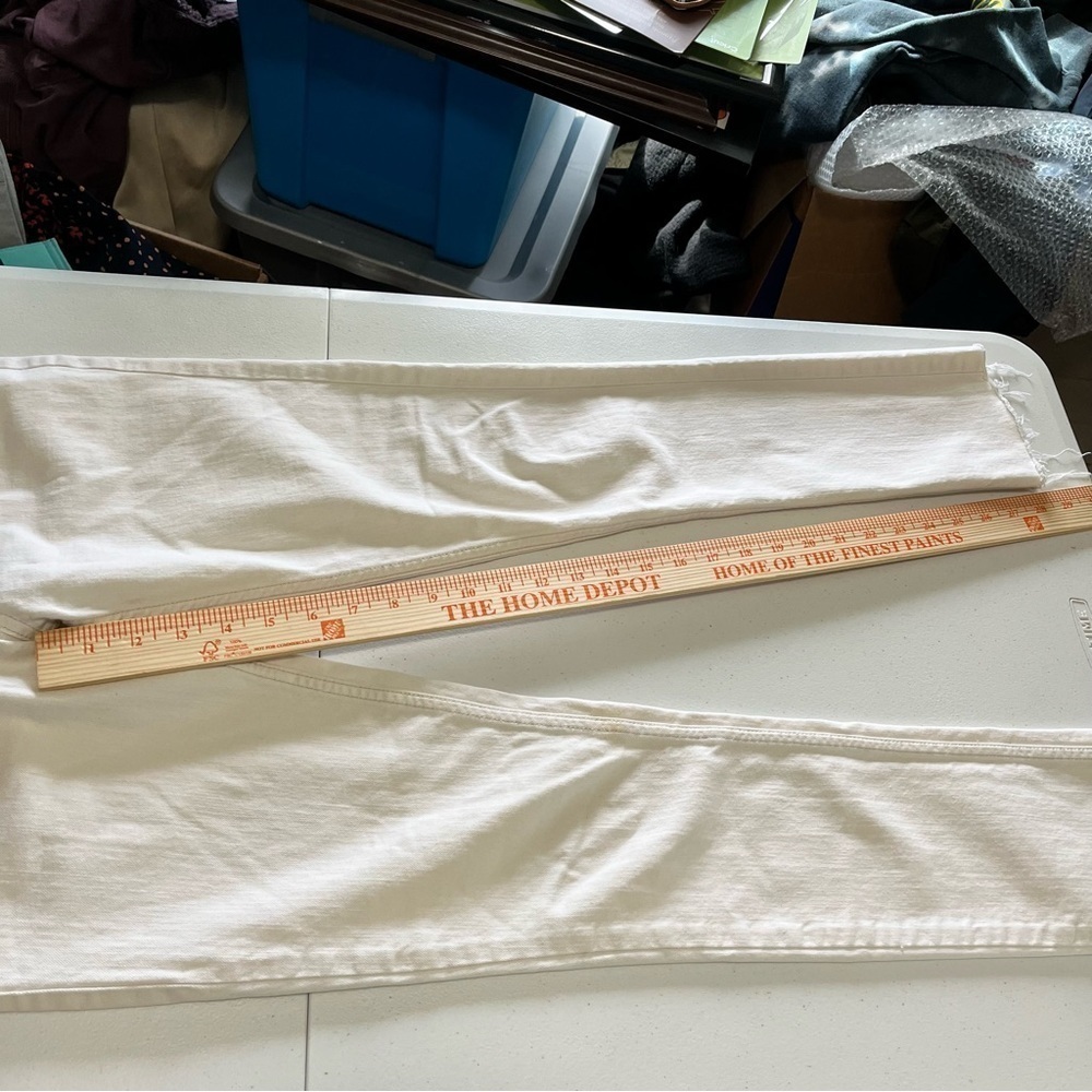 Ganni Cream Skinny Pants - Picture 3 of 8